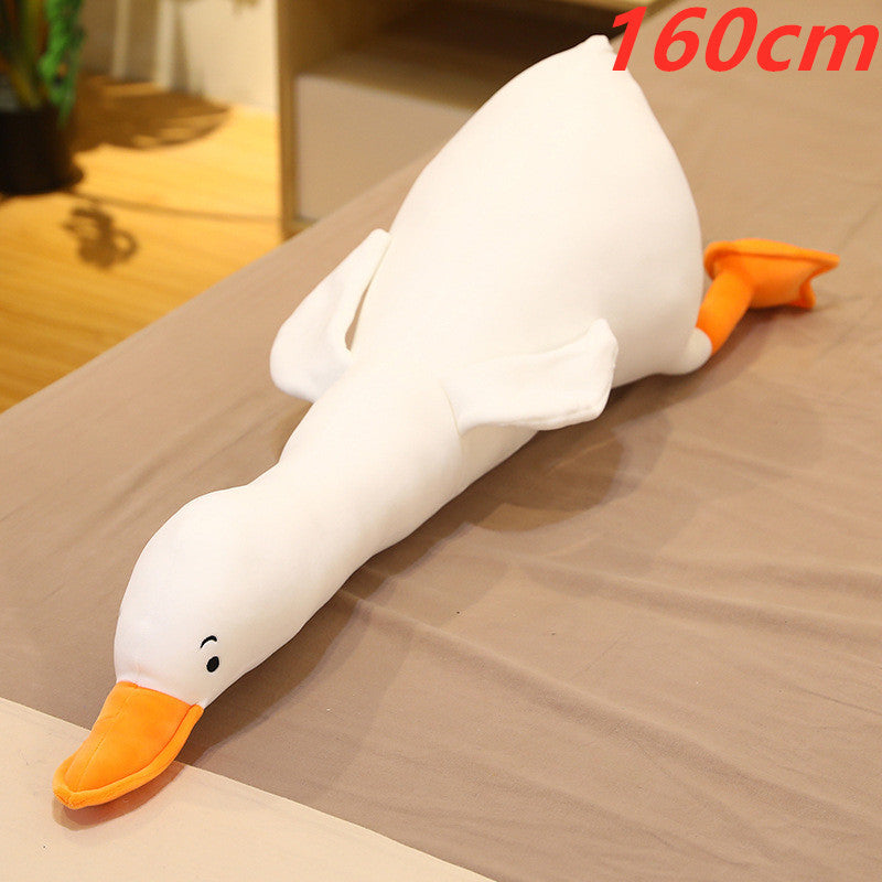 Cross-Border Hot Sale Big White Goose Doll Plush Toy Bed Sleeping Pillow Cushion Girl Child Doll Doll 7f859539 60da 4646 8277