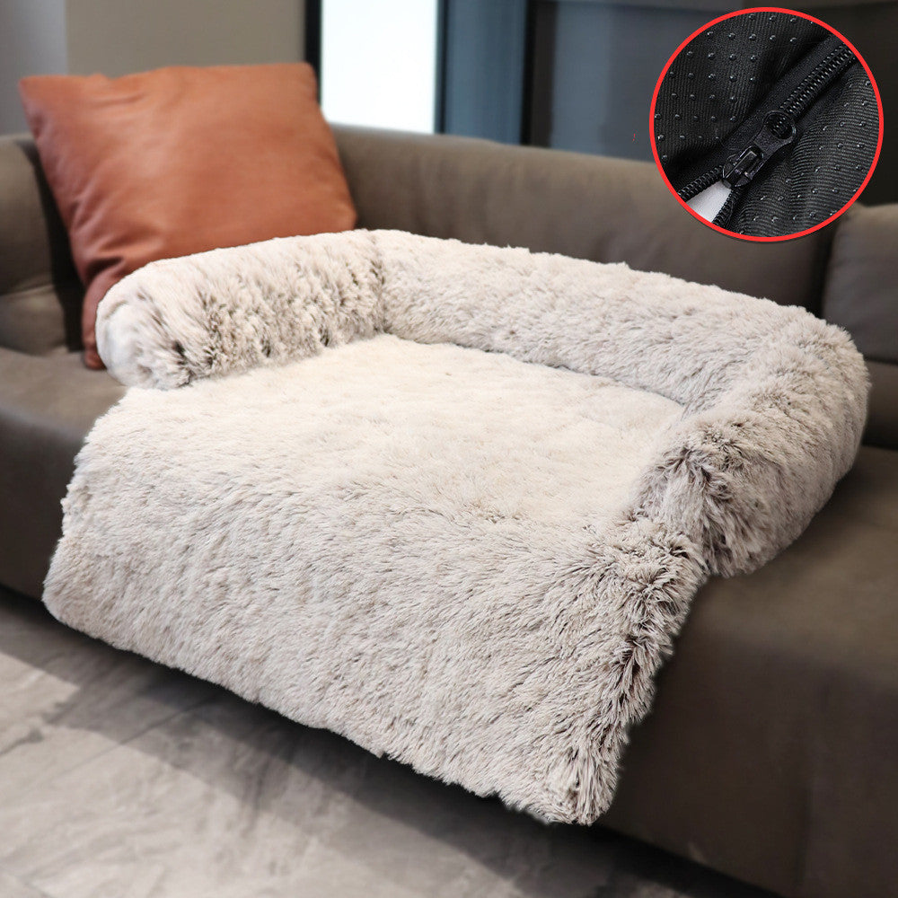 Removable Pet Dog Mat Sofa Dog Bed Soft Pad Blanket Cushion Home Washable Rug Warm Cat Bed Mat For Couches Car Floor Protecto