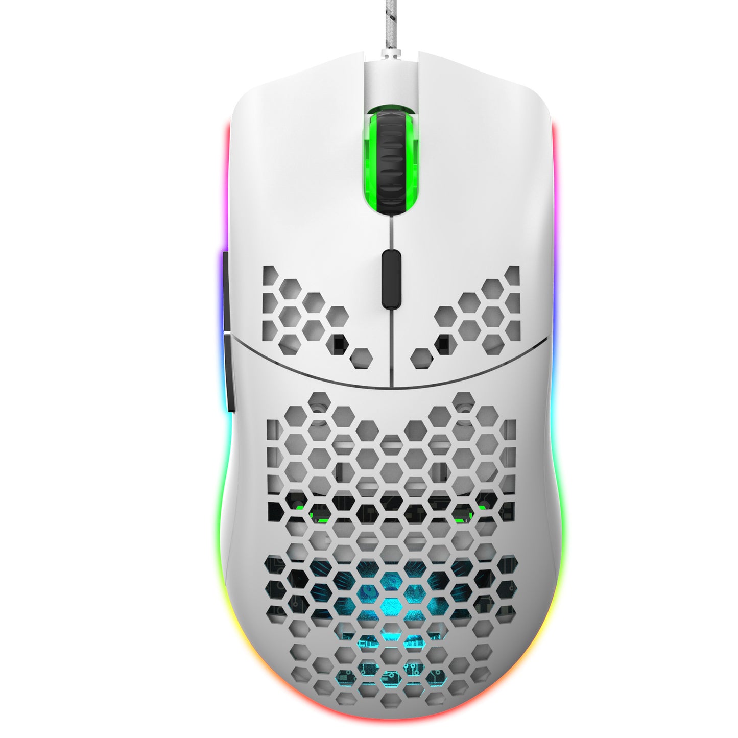 Lightweight Honeycomb Shell Hole Game Wired Mouse - 图片 3