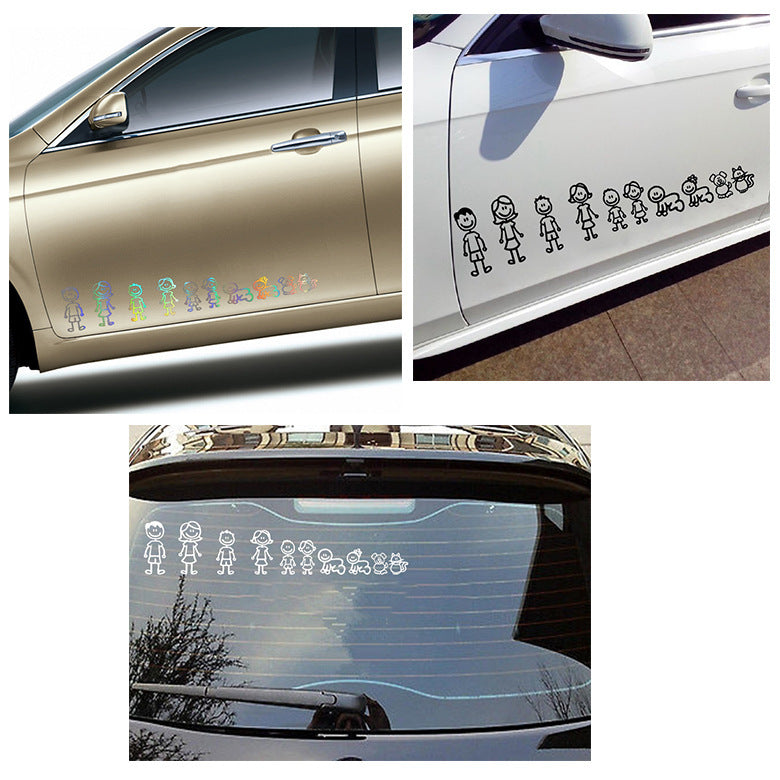 Big Family Cartoon Car Stickers Funny 805909eb 83c9 4c6d 96b1 757889f373a3