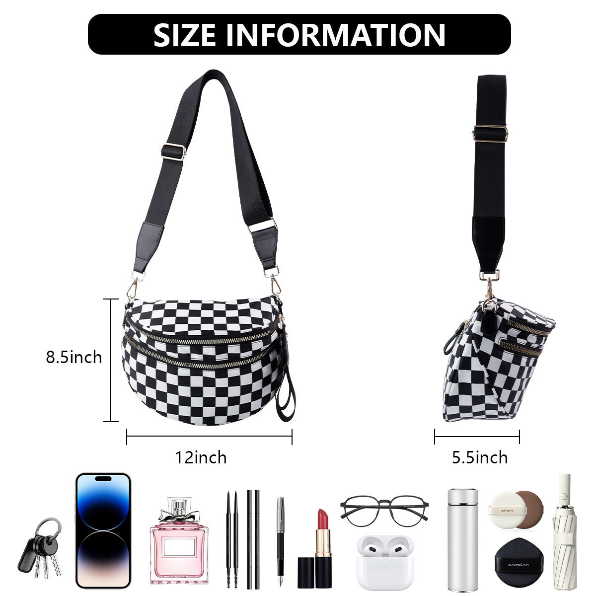 Fashionable All-match Oxford Cloth Large Capacity Waist Bag 8071e7d1 fc14 4323 abc6 f817d35cda78