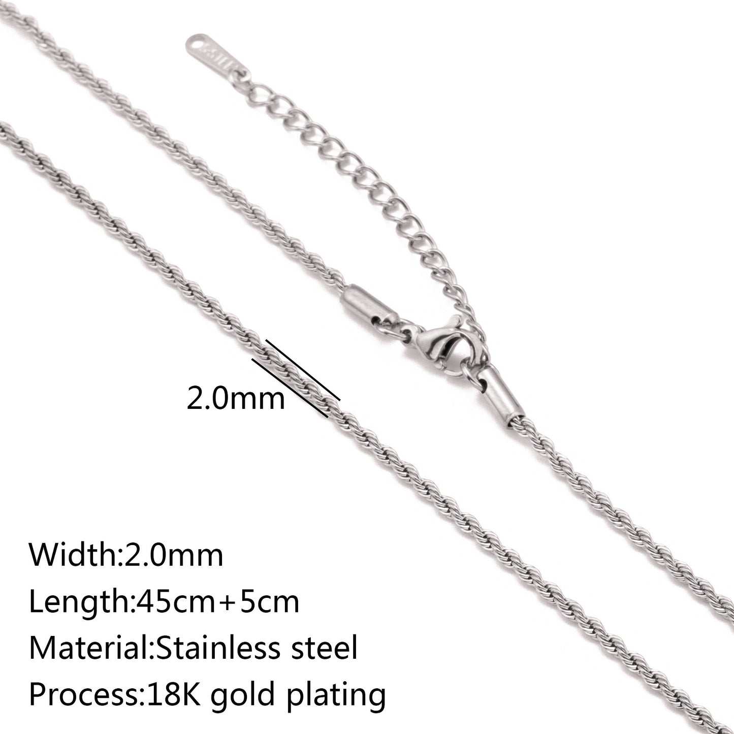Stainless Steel Vacuum Vapor Plating 18K Gold Color Protection Lip Chain Accessories 80a0e0cf 8136 434e a294 2df3289ed2a7
