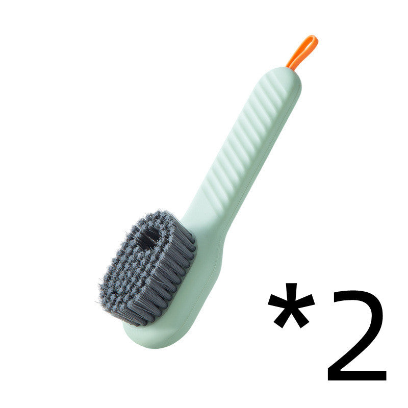 Multifunctional Soft-bristled Shoe Brush Long Handle Brush Automatic Liquid Adding Shoe Clothing Board Brush Cleaning Tool 80