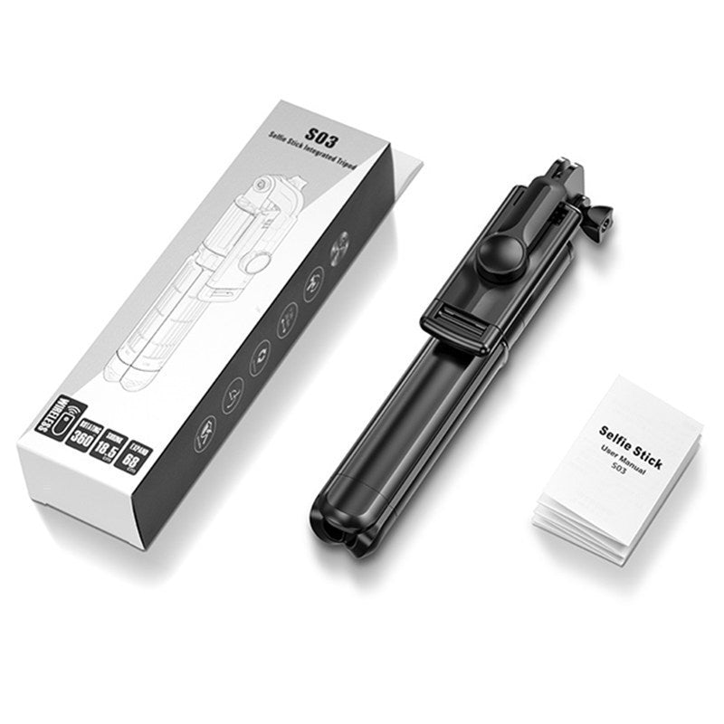 2023 New Selfie Stick Wireless Bluetooth Camera Artifact Fill Light Anti-shake Rack Floor Tripod Portable - 图片 9