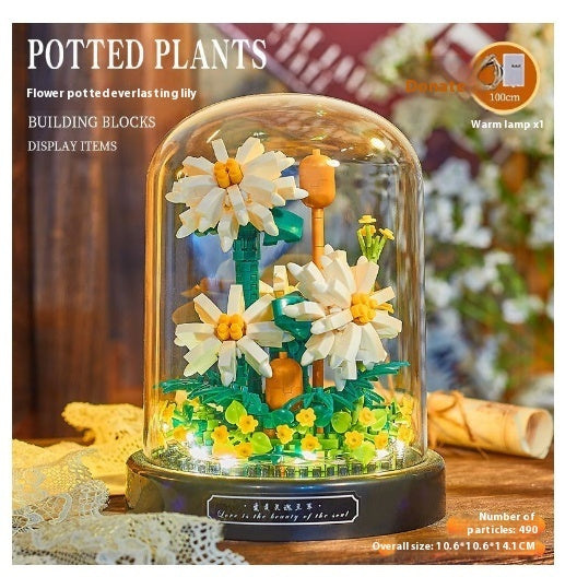 Small Particle Assembly Rose Decoration Toys 80ca6895 72a0 4906 b0b0 3599099681cc trans