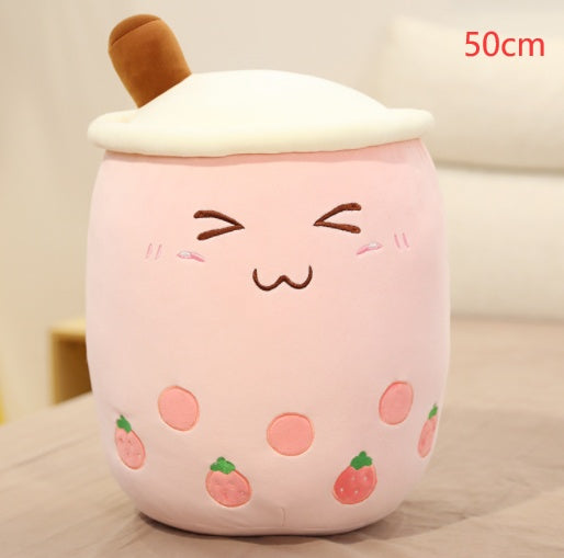 Cute Fruit Drink Plush Stuffed Soft Strawberry Milk Tea Plush Boba Tea Cup Toy Bubble Tea Pillow Cushion Kids Gift 80dc0a57 1