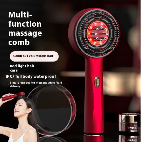 Electric Massage Comb Home Scalp Drain Comb Red Light Anti-slip Hair Care Multi-functional Massage Comb 80fc0258 0d31 4550 95
