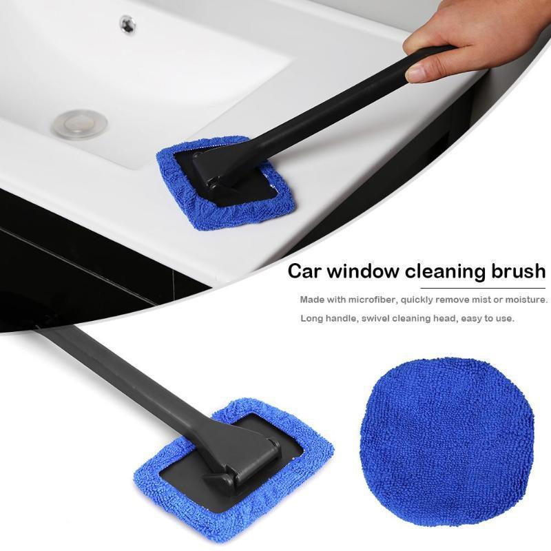 Car Window Pivoting Microfiber Cleaner Auto Window Cleaner 812551021238