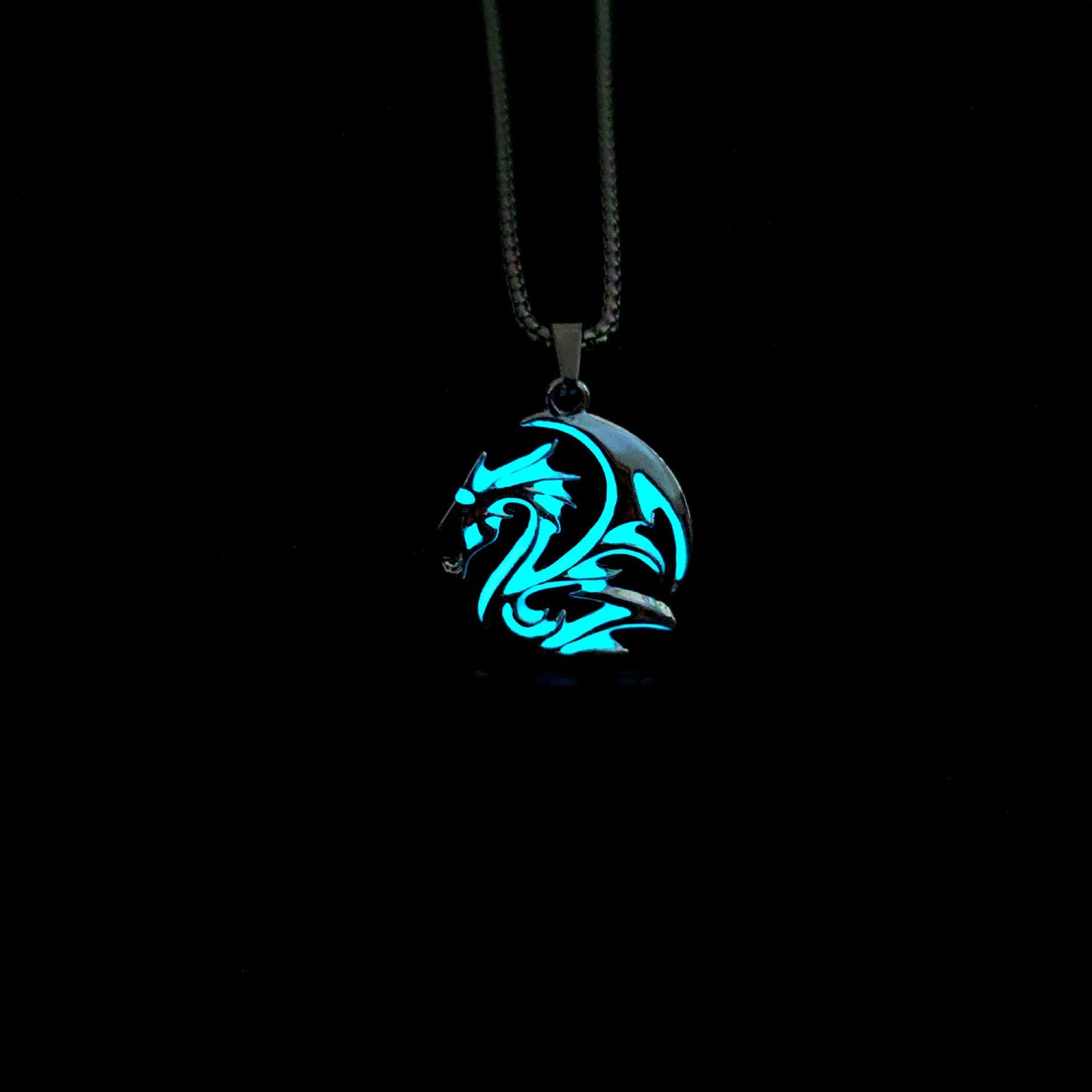 Retro Han Dynasty Dragon Pattern Totem Luminous Necklace Luminous Men's Pendant 81568285 a6e7 4f52 992b 3d3482277979