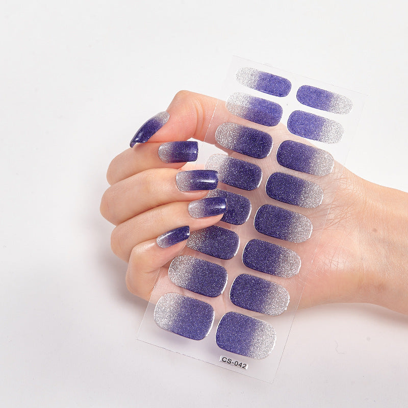 16 Small Stickers Gradient Glitter Nail Stickers - HD Wireless Product #15