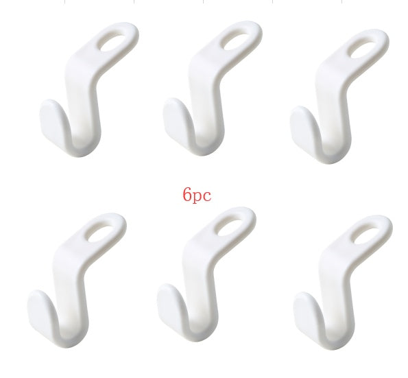 Plastic Closet Stack Hanger Rack Multi-function Wardrobe Space-saving Hanger Hook Coat Hook Bedroom Storage Wardrobe Organize