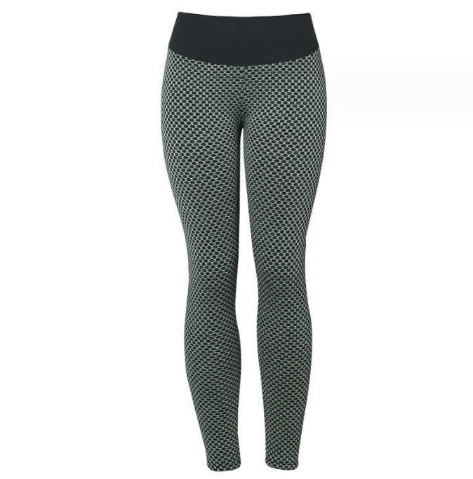 Birds-eye Honeycomb Lattice Bottoming Sweatpants Fitness Peach Hip Trousers 81c98bbf 0333 4302 9863 d231ce123536