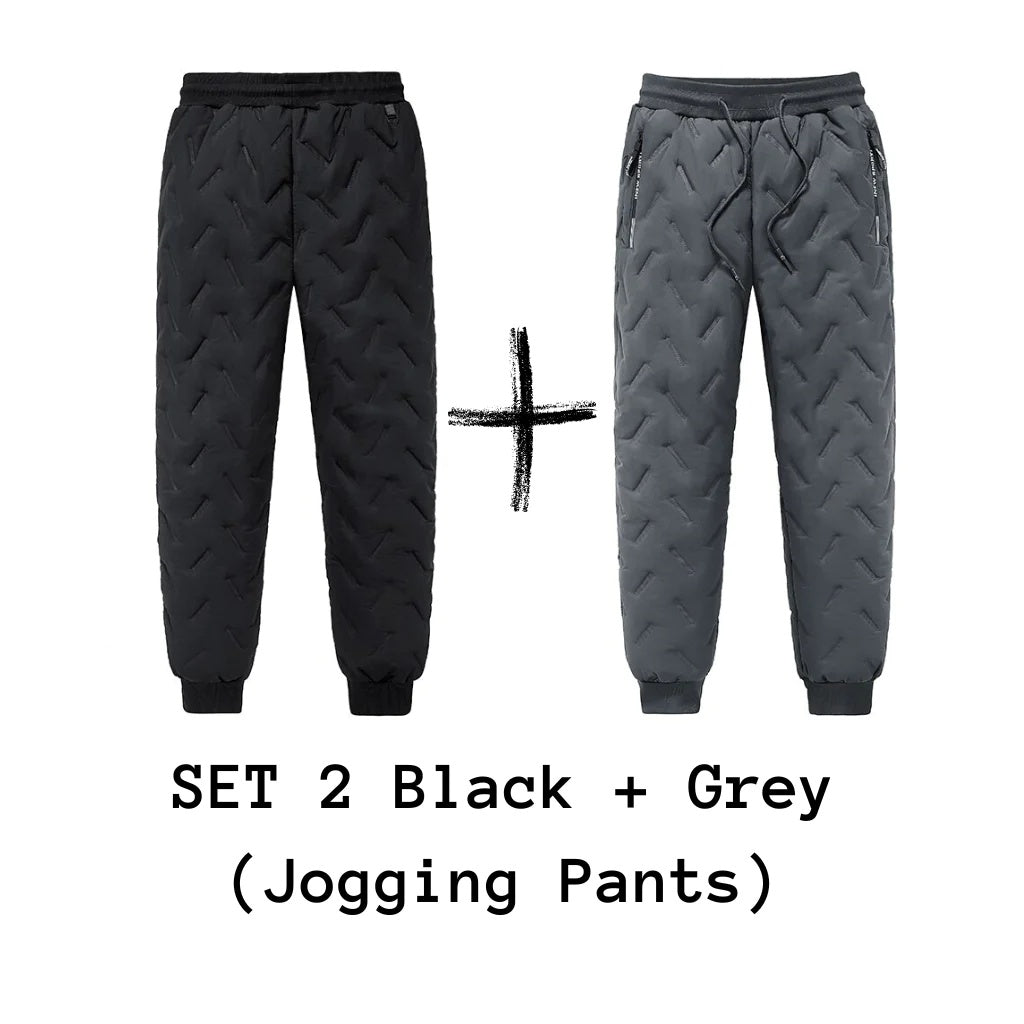 Men's Trousers Winter Velvet Thickening Loose Fleece Pants With Zip Pocket Large Size Windproof Warm Jogging Pants 81d42c56 6