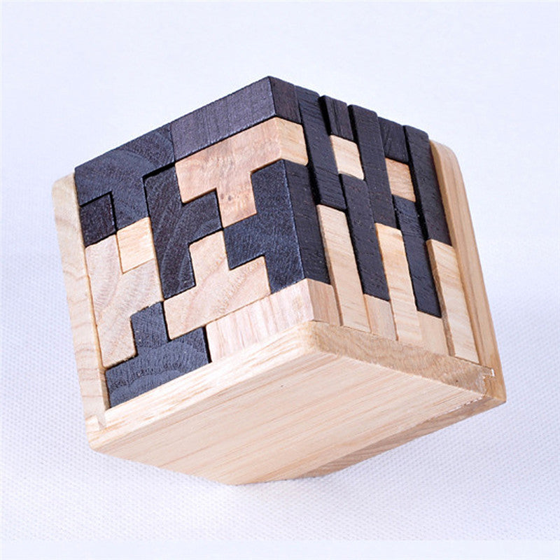Creative 3D Puzzle Luban Interlocking Wooden Toy Early Educational Toys Puzzles 821089574851
