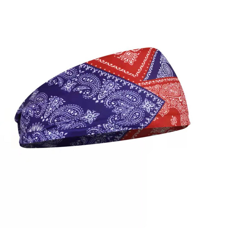 Printing Elastic Hair Band Colorful Geometric Wide-brimmed Sports Headband 821770c8 e8b8 49d4 8cd7 679fbd927030