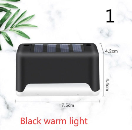 New Upgrade Waterproof LED Solar Fence Lamp Solar Deck Lights Solar Step Light Outdoor For Patio Stairs Garden Pathway Step Y