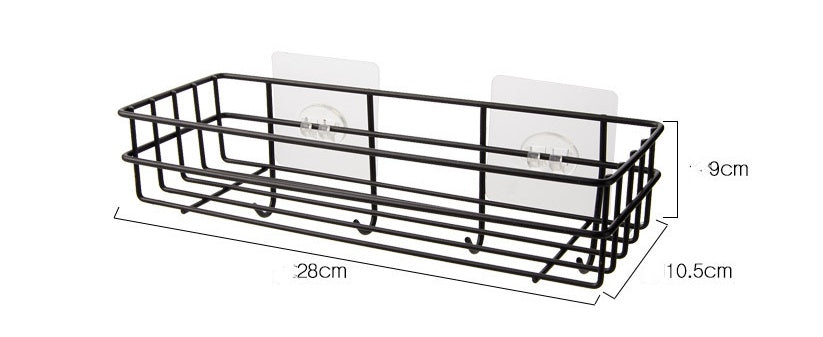 Bathroom Rack Black Wall-mounted Iron Bathroom Towel Rack 82f22e45 3f0a 4b22 8b65 88b7191c31bc