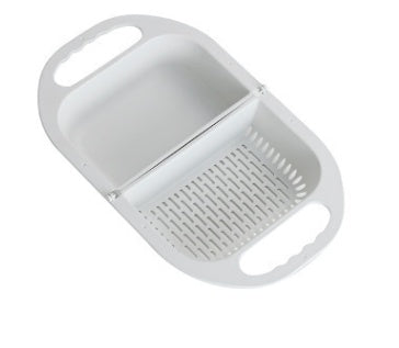 Folding Drain Basket Leaking Fruit Box Vegetable Container Drain Rack Sink with Handle Storage Baskets 83341601 3dc7 44a5 968