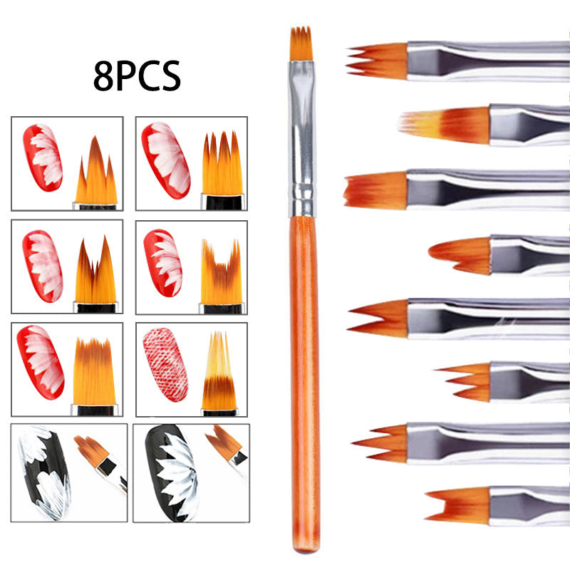 8 nail brushes set - HD Wireless Product #6