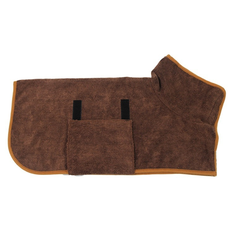 Absorbent Pet Bathrobe With Waist-wrapped Microfiber 8357eade 6e65 4222 b032 84e8035245ec 12a02959 ca84 494b 835a b4ad9babe65