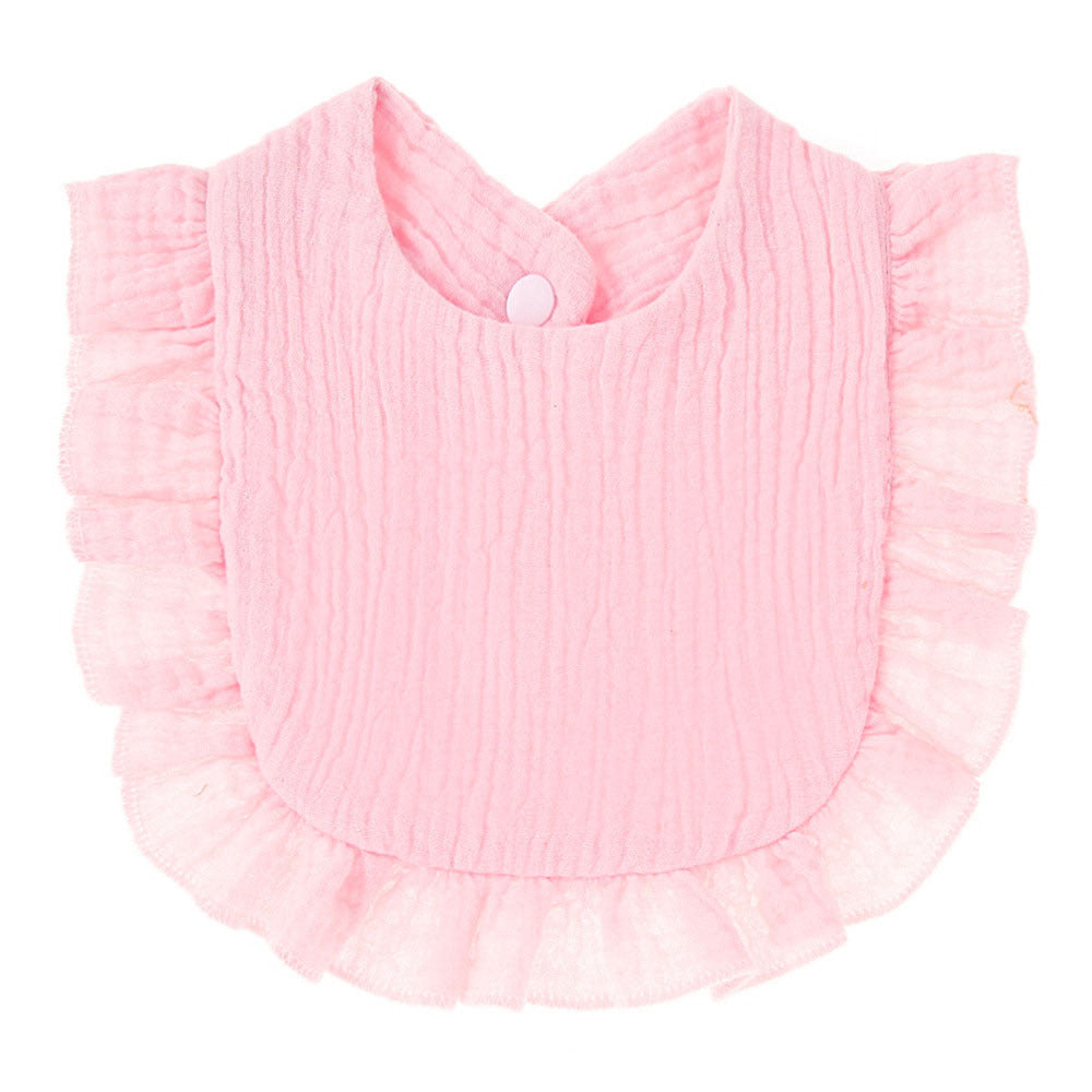Ruffled Cotton Gauze Lace Bib Saliva Pocket 838f7c51 4627 4561 aaa0 110cbb599c1a