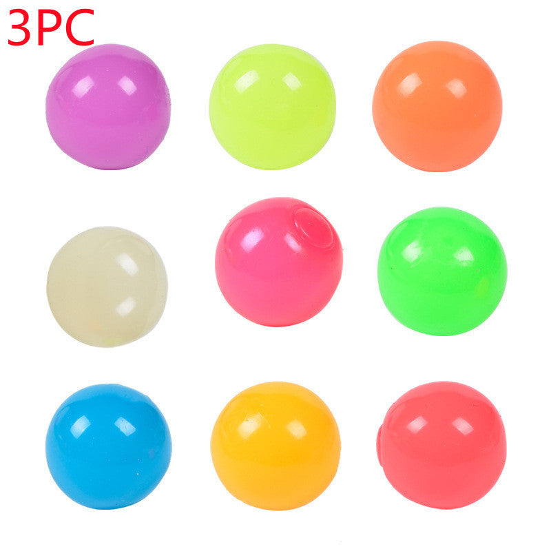 Luminous Sticky Ball Toys Sticky Wall Home Party Games Glow In The Dark Novelty Toys Decompression Squeeze Toy 8427a323 94a8