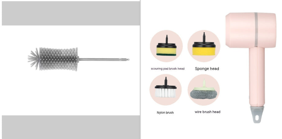 Electric Cleaning Brush Dishwashing Brush Automatic Wireless USB Rechargeable Professional Kitchen Bathtub Tile Cleaning Brus