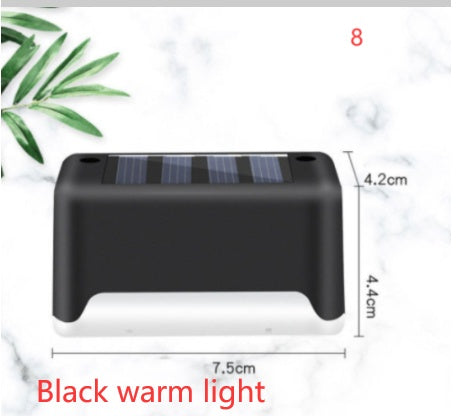 New Upgrade Waterproof LED Solar Fence Lamp Solar Deck Lights Solar Step Light Outdoor For Patio Stairs Garden Pathway Step Y