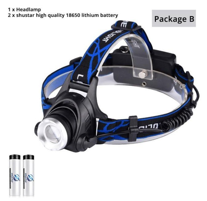 USB Charging Built-in Smart Sensor Head-mounted Outdoor Fishing Headlight 84978390573780
