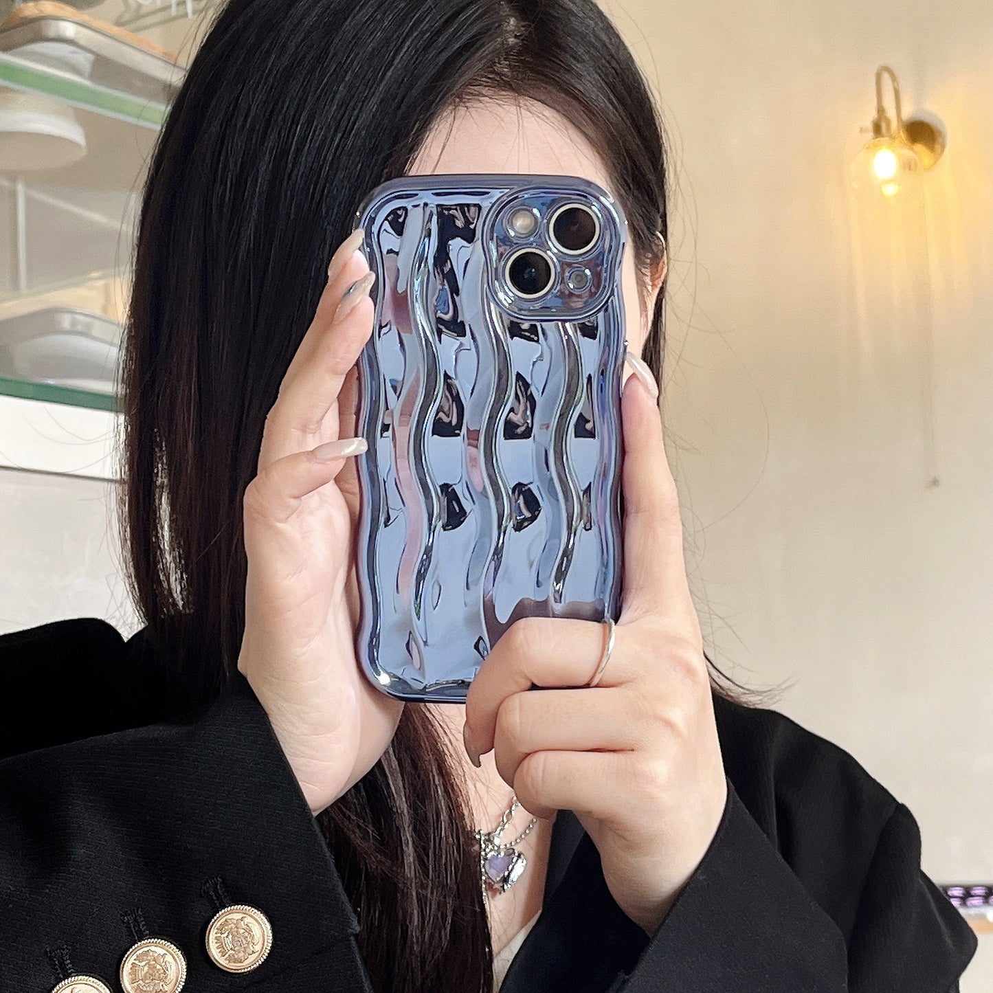 Electroplating Water Ripple Suitable Phone Case Solid Color 84cb27b7 0d7e 4074 a88f 4f034add2cc8