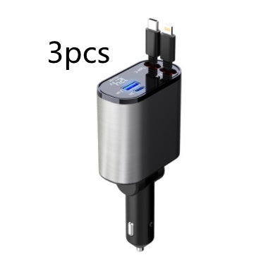 Metal Car Charger 100W Super Fast Charging Car Cigarette Lighter USB And TYPE-C Adapter 84eb9a55 c189 4d83 b87f f19d050aa88e