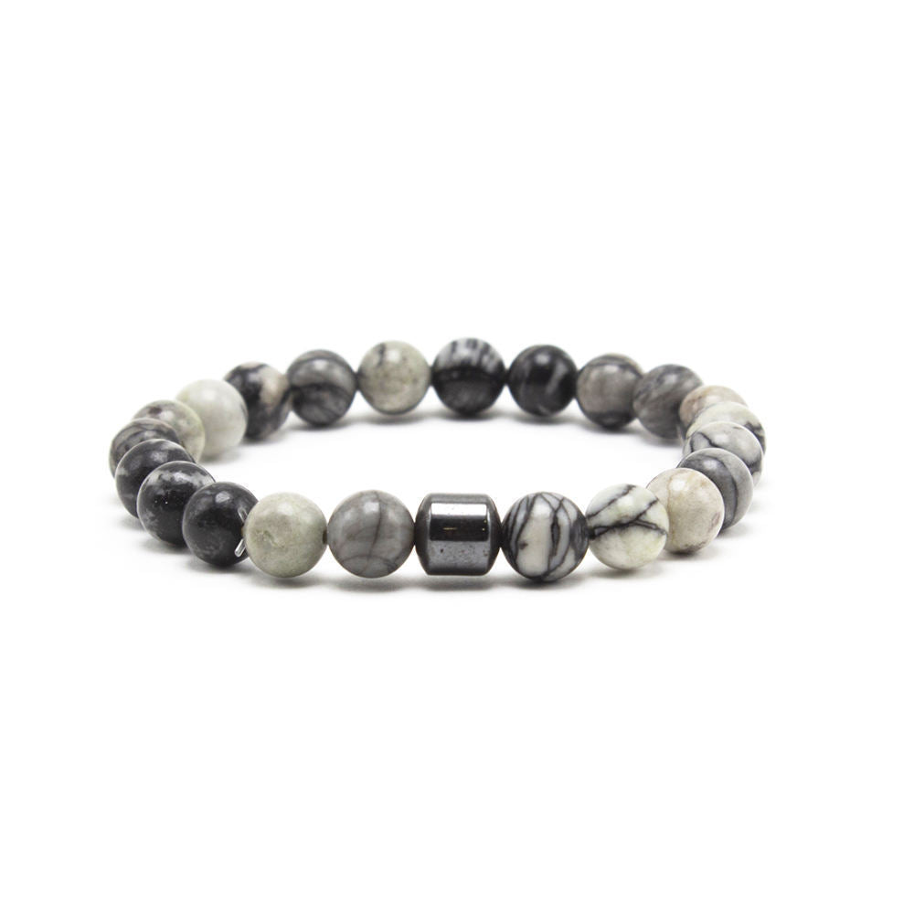 Volcanic Rock Tiger Eye Bead Bracelet 852e46c7 985a 47d3 b99c f922a2fbb4f5