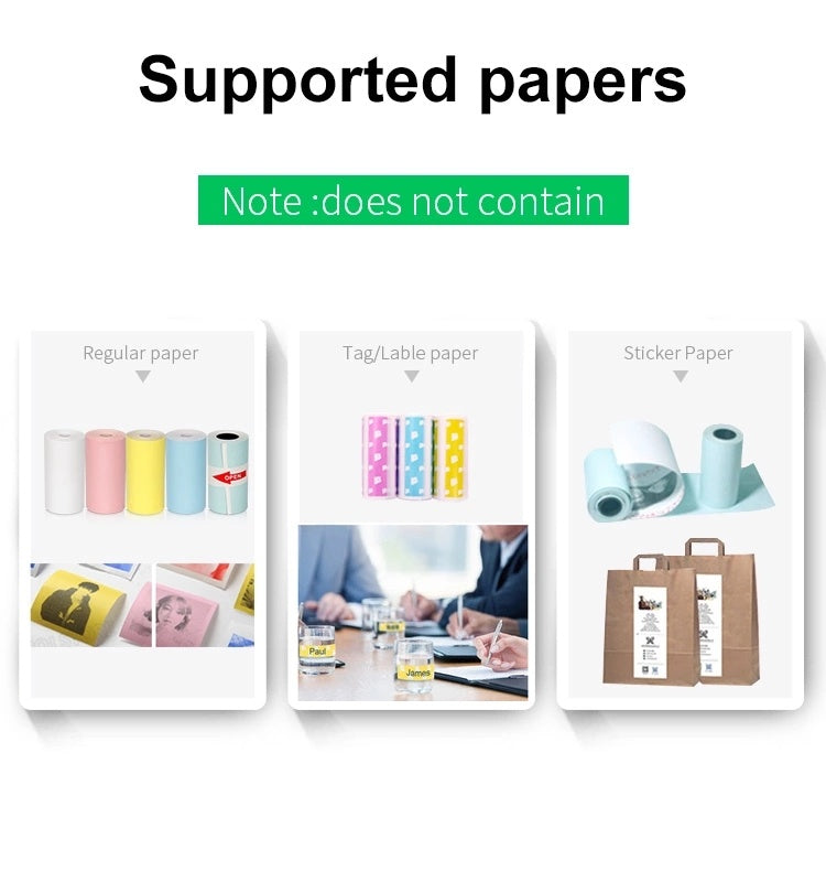 Mini Bliuetooth Wireless Thermal Printer Paper Sticker Label Printer - 图片 4