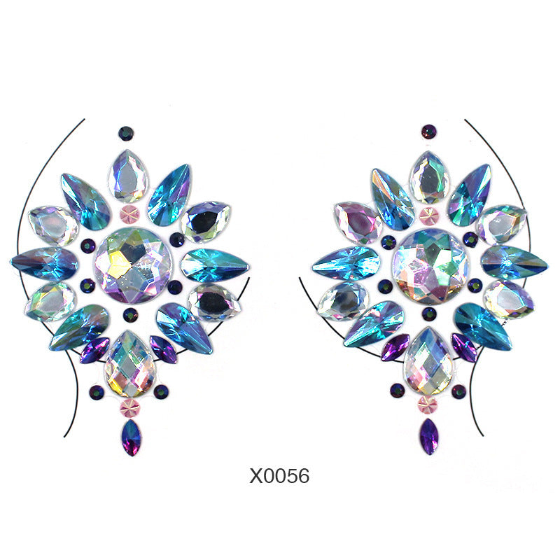 Women's Fashion Party Decoration Face Stickers 85f00eba 7108 474e 80c4 8685d43f88e5
