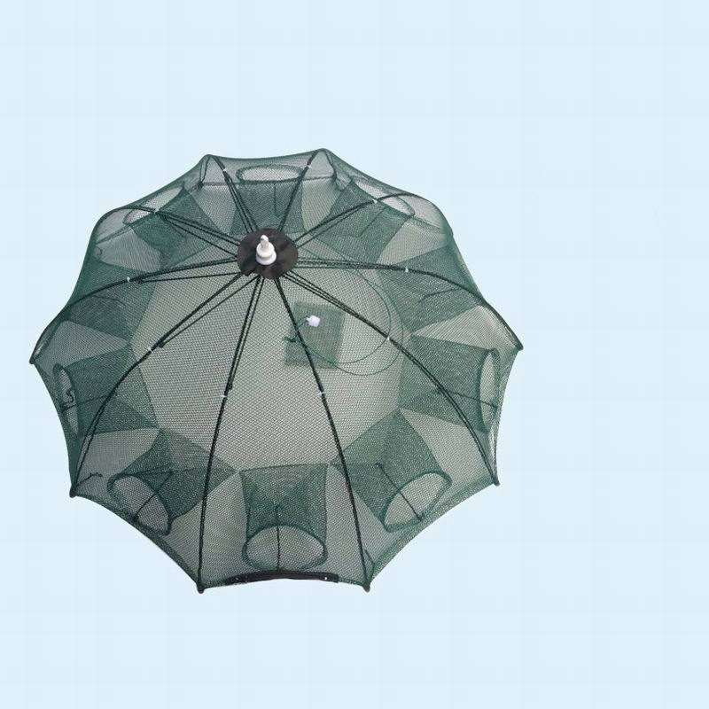 Strengthened 4-20 Holes Automatic Fishing Net Shrimp Cage Nylon Foldable Fish Trap Cast Net Cast Fold Crab Trap Fishing Netwo