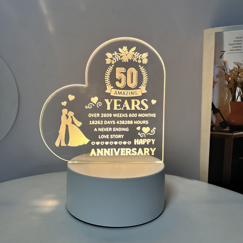 Creative 3D Night Heart Shaped Blessing Language USB Small Table Lamp 86995bac 8504 47b6 bbe6 5cc7cfca447a