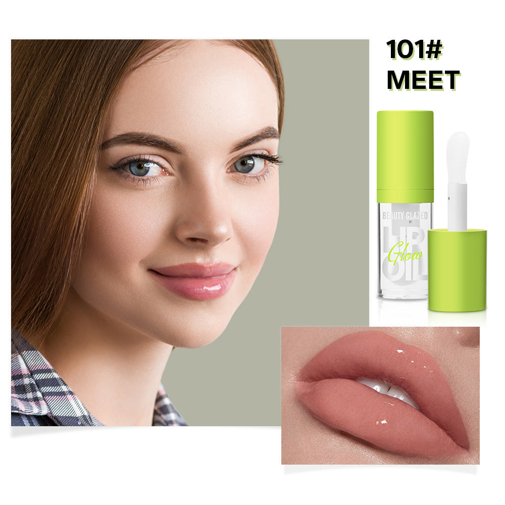 Moisturizing And Nourishing Lip Lacquer Transparent Oil Doodle Glass