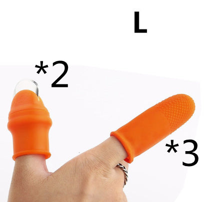Silicone Thumb Knife Finger Protector Gears Cutting Vegetable Harvesting Knife Pinching Plant Blade Scissors Garden Gloves 87