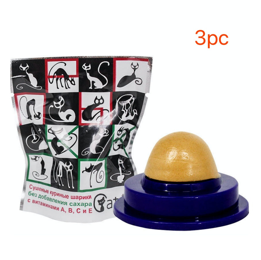 Pet Cat Sugar Energy Ball Lick Toys Catnip 882453950231