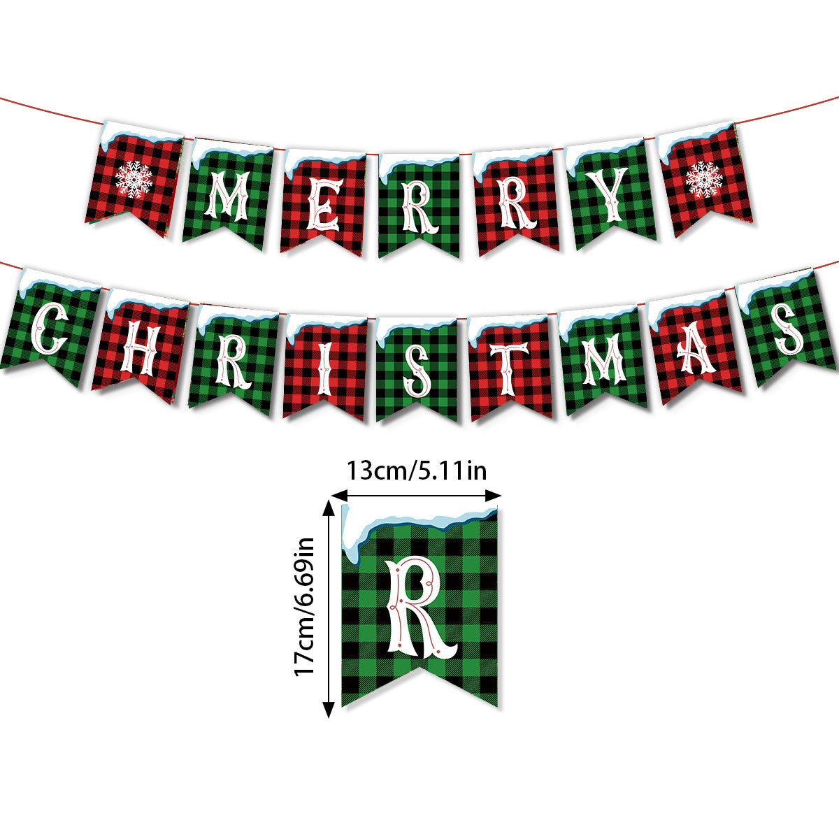 Christmas Party Hanging Flag Santa Claus Snowflake Elk 884d895e 2c75 4760 9a97 a4e3cae5fda8