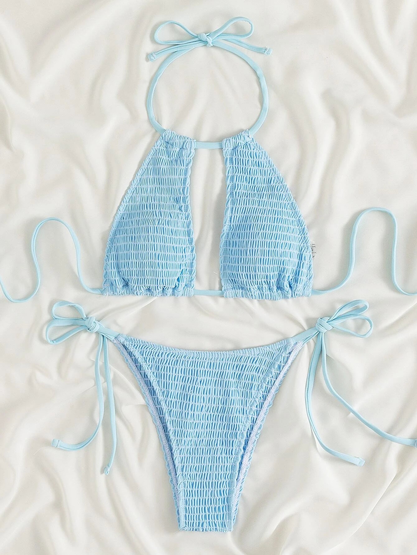 Women's Split Beach Swimsuit Bikini Two-piece Set 887e38cf 6615 4b61 8af5 17e2c9ffb3df