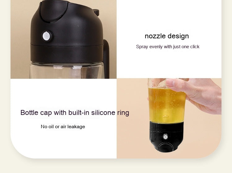 New Two-in-one Glass Oil Pot Kitchen Soy Sauce Bottle Atomization Bottle