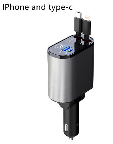 Metal Car Charger 100W Super Fast Charging Car Cigarette Lighter USB And TYPE-C Adapter 8914da6e bc96 45b8 a3de 8553f2680cbd