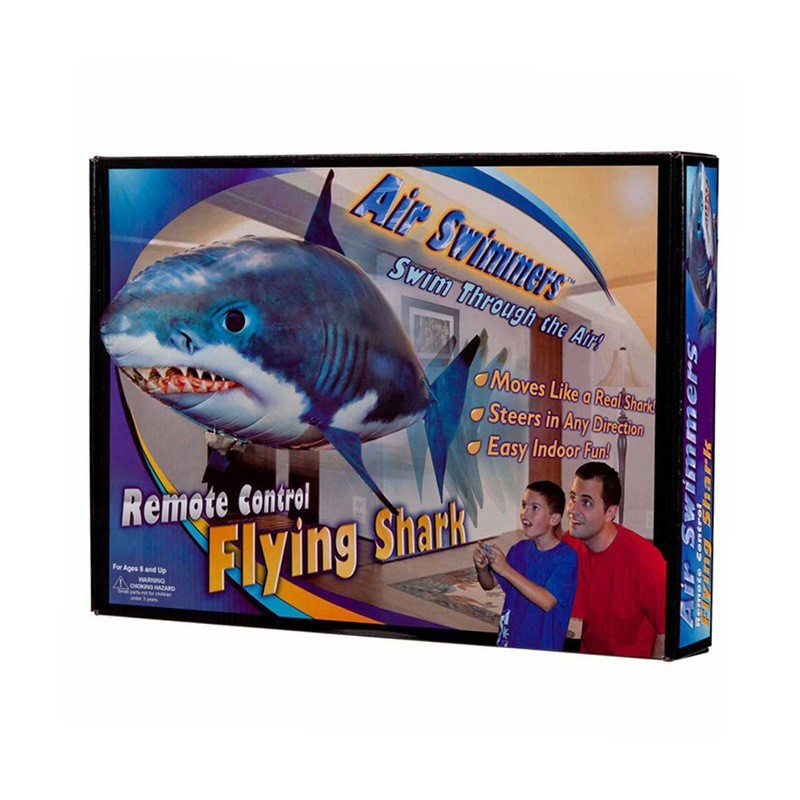 Remote Control Shark Toy Air Swimming Fish Infrared Flying RC Airplanes Balloons 891508223645