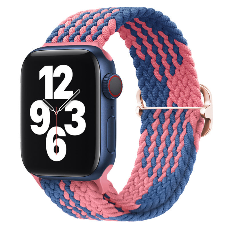 Double Loop Nylon Loop Woven Rainbow Watch Strap 8944ea60 1a60 4b25 8be6 9801067b41c2