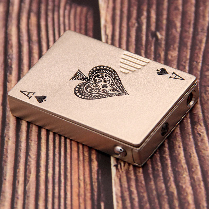 Creative Personality Cool Playing Cards Inflatable Electronic Windproof Lighter 8982f53d 0c7b 41a7 8576 19963d675e6a