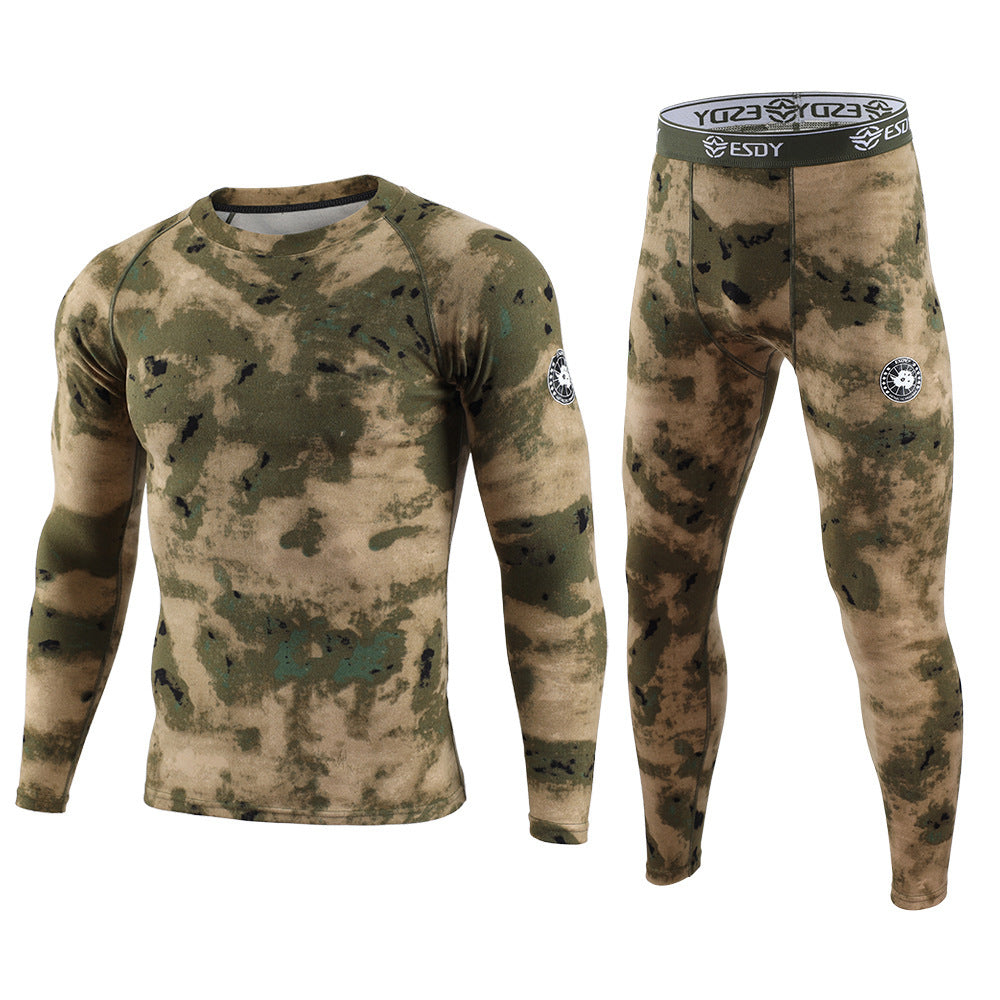 ESDY Men's Exercise Camouflage Dralon Thermal Underwear Suit 89d0e0de 0f21 4b40 bc77 fac6cec86f5b