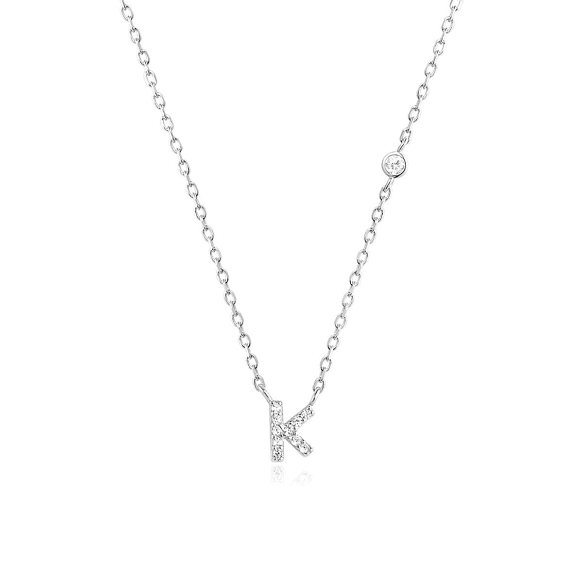 Fashion Jewelry Luxury Gold Color A-Z 26 Letters Necklace CZ Pendant For Women Cute Initials Name Necklace Fashion Party Wedd