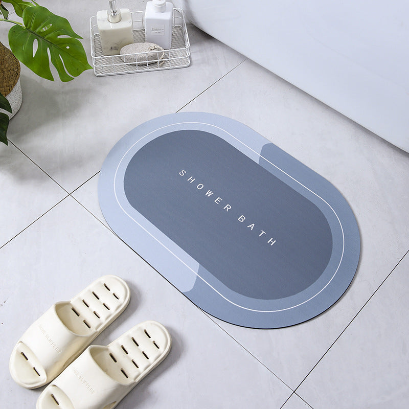 Bathroom Entrance Absorbent Household Crystal Velvet Floor Mat 8a590b80 d5ba 4b50 9506 902d1bbb0c18