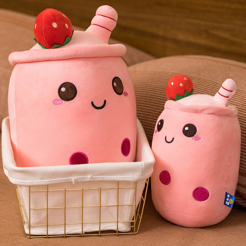 Milk Tea Cup Plush Toy Fruit Pillow Strawberry Matcha Cup Creative Doll 8ab226b3 e935 4282 89ab 3a72268e4348